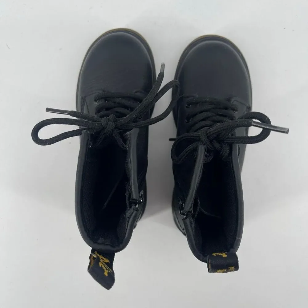 Dr. Martens Kids 1460 J Softy T Black Leather Combat Boots Size 11 AirWair